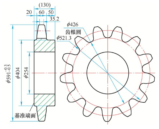 【兆恒機械】滲碳齒部有嚴重的貫穿型裂紋，何原因？